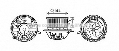 AVA QUALITY COOLING bw8454 -  Электродвигатель, вентиляция салона